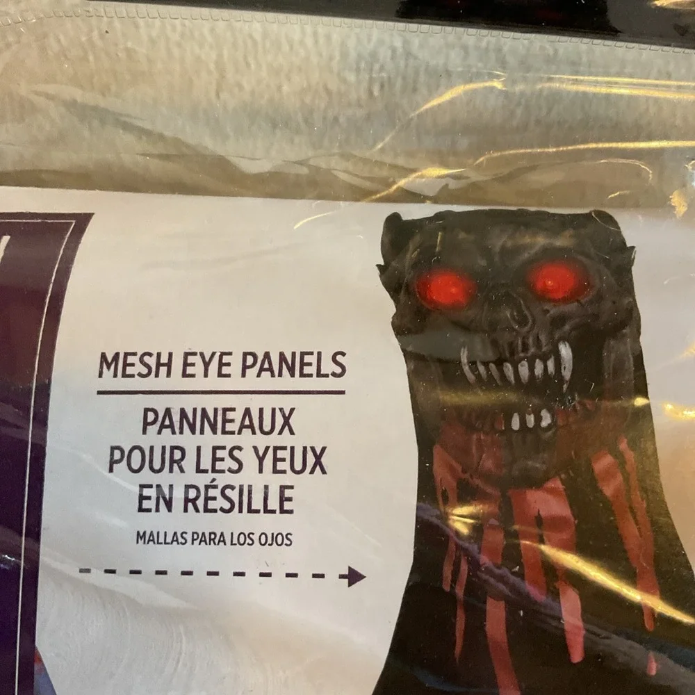 New Illusion Ghoul Halloween Costume Child Size X-Large  14-16 Eyes Light Up!‎ - Picture 3 of 10